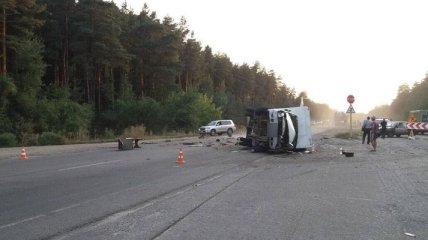 В Полтавской области произошло ДТП с участием автобуса и "Газели" 