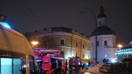 Пожар в здании на территории Киево-Печерской лавры локализировали