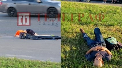 Толкнул велосипедиста под грузовик и лег спать в траве: нетрезвый мужчина стал причиной трагедии в Киеве (эксклюзивные фото)