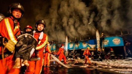 Жертвами пожара на продуктовом рынке в Шанхае стали 6 человек