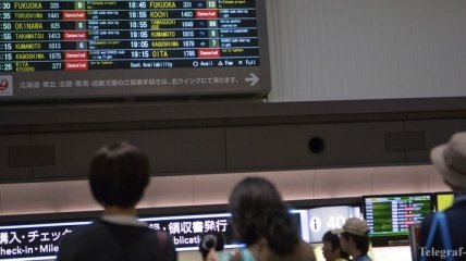 Из-за надвигающегося тайфуна в Японии отменяют авиарейсы