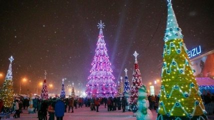Новый рекорд: главную елку Харькова назвали самой высокой в Украине