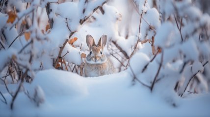 Заяц зимой может нанести непоправимый вред