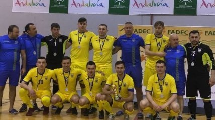 Украинские футзалисты с нарушением зрения стали победителями турнира в Испании