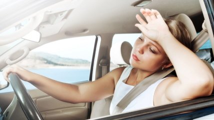 Високі температури всередині автомобіля негативно впливають на здоров’я водія