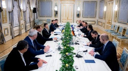 Встреча лидера Украины и советников из Германии и Франции