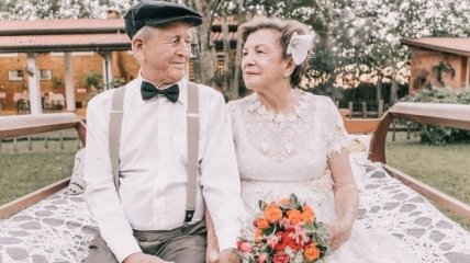 У пары не было снимков со свадьбы, поэтому они устроили свадебную фотосессию спустя 60 лет (Фото) 