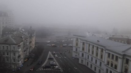 "Уровень опасности желтый": киевлян предупреждают о тумане 