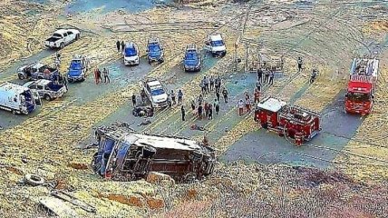 У Перу автобус впав у провалля: загинули вісім футбольних фанатів