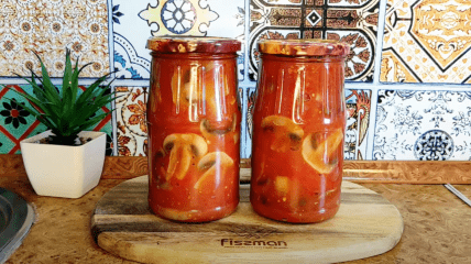 Салат из грибов и помидоров