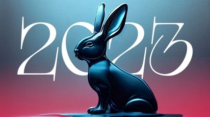 Символ 2023 года - Черный Водяной Кролик