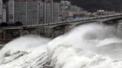 Тайфун буйствует у побережья Южной Кореи, унося жизни