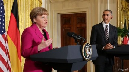 Обама и Меркель договорились не ослаблять санкции против России