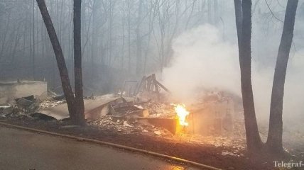 Количество жертв лесных пожаров в Теннесси возросло до 11 человек