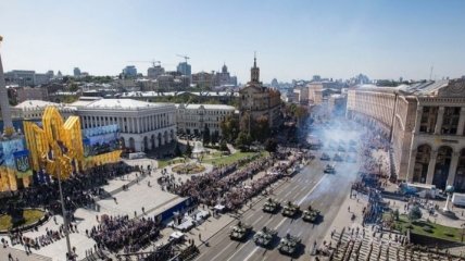 В Киеве прошел военный парад ко Дню Независимости 