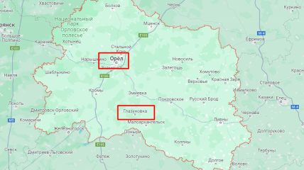 Орловская область также расположена недалеко от Украины.