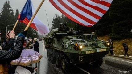 Колонны военной техники США въехали в Чехию