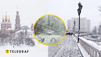 Апрельский снег доставляет хлопот россиянам