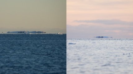 Айсберги повисли в воздухе: полярники показали захватывающие дух фото