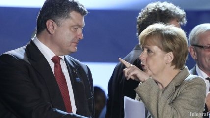 Порошенко обсудил с Меркель вопрос имплементации СА с ЕС