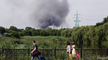 Ситуация в Донецке: В городе раздаются залпы и взрывы
