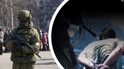 Российские солдаты издеваются над украинцами