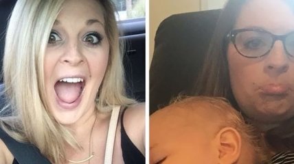 Лицо матери: женщины сравнивают свои снимки до и после рождения ребенка (Фото)