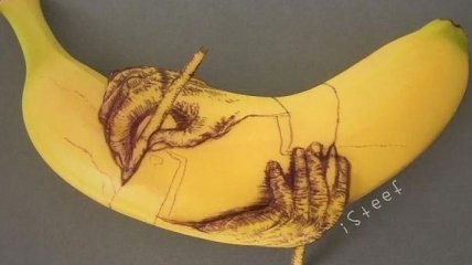 Художник превращает бананы в произведения искусства (Фото) 