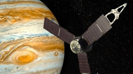 NASA показало снимок гигантского урагана на Юпитере