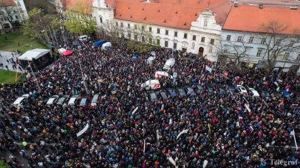 В Словакии прошел многотысячный митинг против коррупции в правительстве