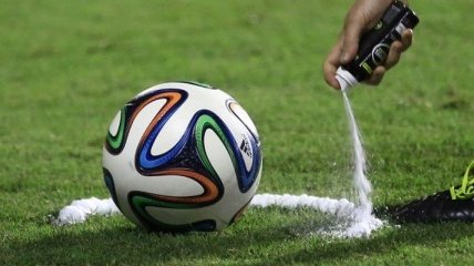Сегодня в Украине впервые применят футбольный спрей