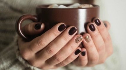 Маникюр 2020: красивые идеи дизайна ногтей в цвете кофе (Фото)