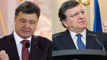 Порошенко и Баррозу обсудили по телефону ситуацию в Украине 