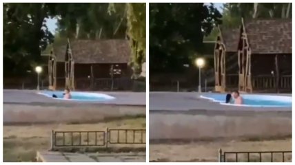 Полицейские в бассейне в Николаеве