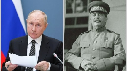 Два диктатори — путін і Сталін