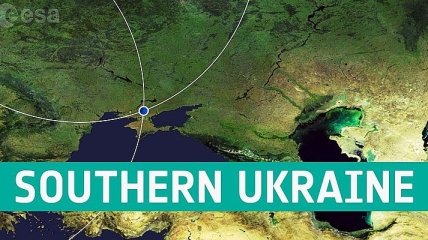 Спутник ЕС показал, как летом из космоса выглядит юг Украины (Видео)