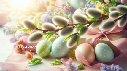 Веточка вербы