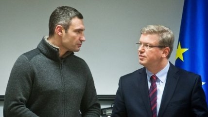 Кличко обсудил с Фюле план будущего развития Украины