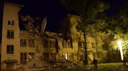Взрыв в Донецке: разрушено здание торгового университета