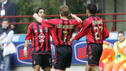 Руй Кошта, Андрій Шевченко та Сержіньйо