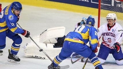 Хоккей. Сборная Украины победила хозяев чемпионата мира