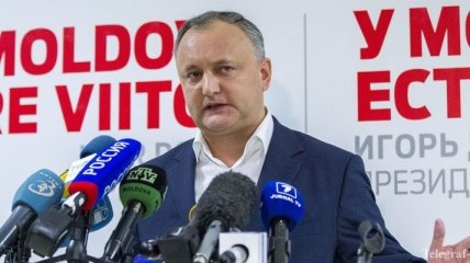 Социалист Додон заявил о своей победе на выборах президента Молдовы