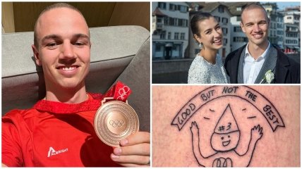 Призер Олимпиады-2022 сделал смешное тату - его рисовала жена