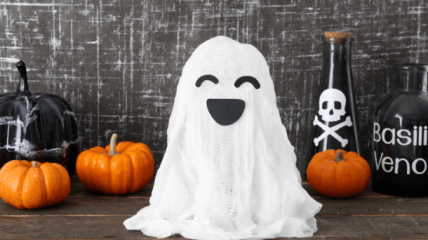 Мастер-класс: как сделать привидение из марли на Хеллоуин