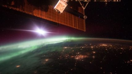 Астронавт показал удивительный снимок полярного сияния
