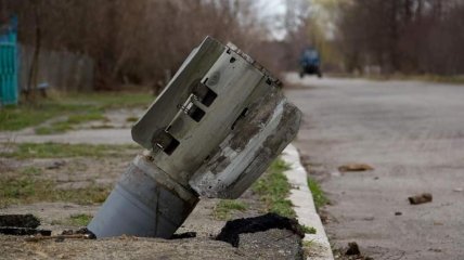"Хвост" российской ракеты, выпущенной по населенному пункту в Украине
