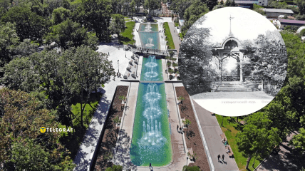 Сад Шевченко в разные годы существования