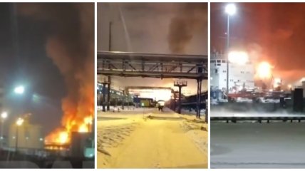 В России крупный пожар