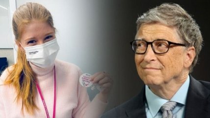 Дочь Билла Гейтса привилась от коронавируса и остроумно высказалась о "чипе" отца