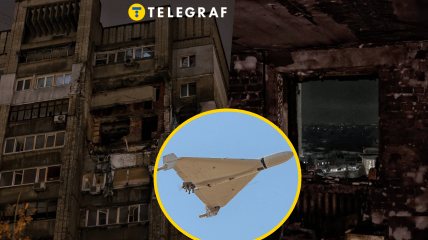 Российский шахед попал в многоэтажку в Днепре